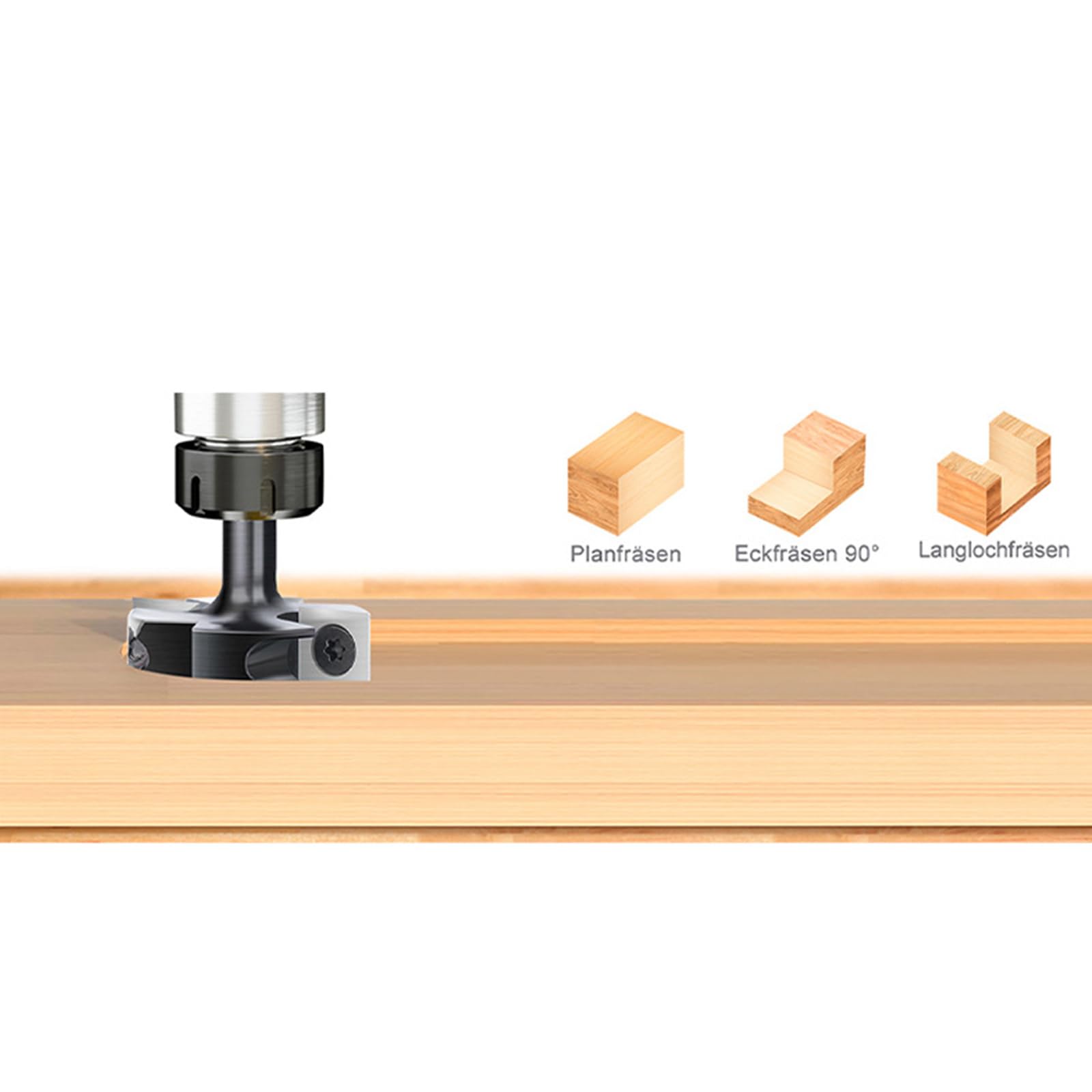 Profesjonalny frez 8 mm 12 mm metalowa wkładka płyta spłaszczająca strugarka do drewna bit nawierzchnia router akcesoria odłączane narzędzie do obróbki drewna