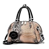 【Hochwertiges Material】Unsere Damen Krokodilleder-Geldbörsen sind aus hochwertigem Leder gefertigt. Zeitloses klassisches Lederdesign Stil lässt Sie modisch und elegant aussehen. Nicht abnehmbare, nicht verstellbare Ketten-Schultergurte können mit Griff oder Schulter getragen werden, erfüllt individuelle Bedürfnisse.