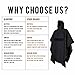 Military Army Tactical Poncho Multi-use for Camping Hiking Climbing Rainstorm