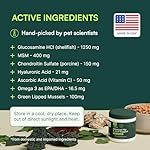 Wuffes Advanced Dog Hip and Joint Supplement with Glucosamine, Chondroitin, Omega 3, MSM, and Green Lipped Mussel, 30 Pork Flavored Chews for Large Dog Breeds - Image 2