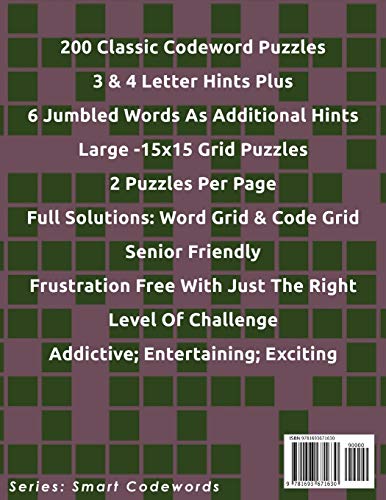 200 Smart Codewords: A Puzzle Book For Adults: Volume 2 image 4