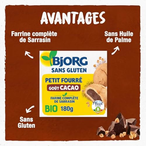 Bjorg petit fourré goût cacao sans gluten bio - vue 3