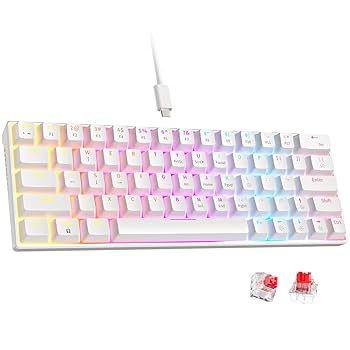 Amazon | abucow 機械式キーボード ワイヤード 60% スワップ可能