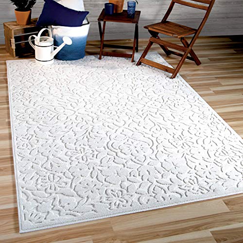 Orian Rugs Boucle' Cottage Floral Natural Area Rug, 7'9" x 10'10", Ivory