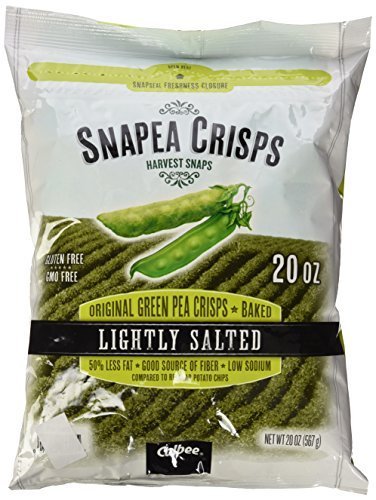 Harvest Snaps Snapea Original Green Pea Crisps, Baked and Lightly Salted, 20 Ounce (Pack of 3)