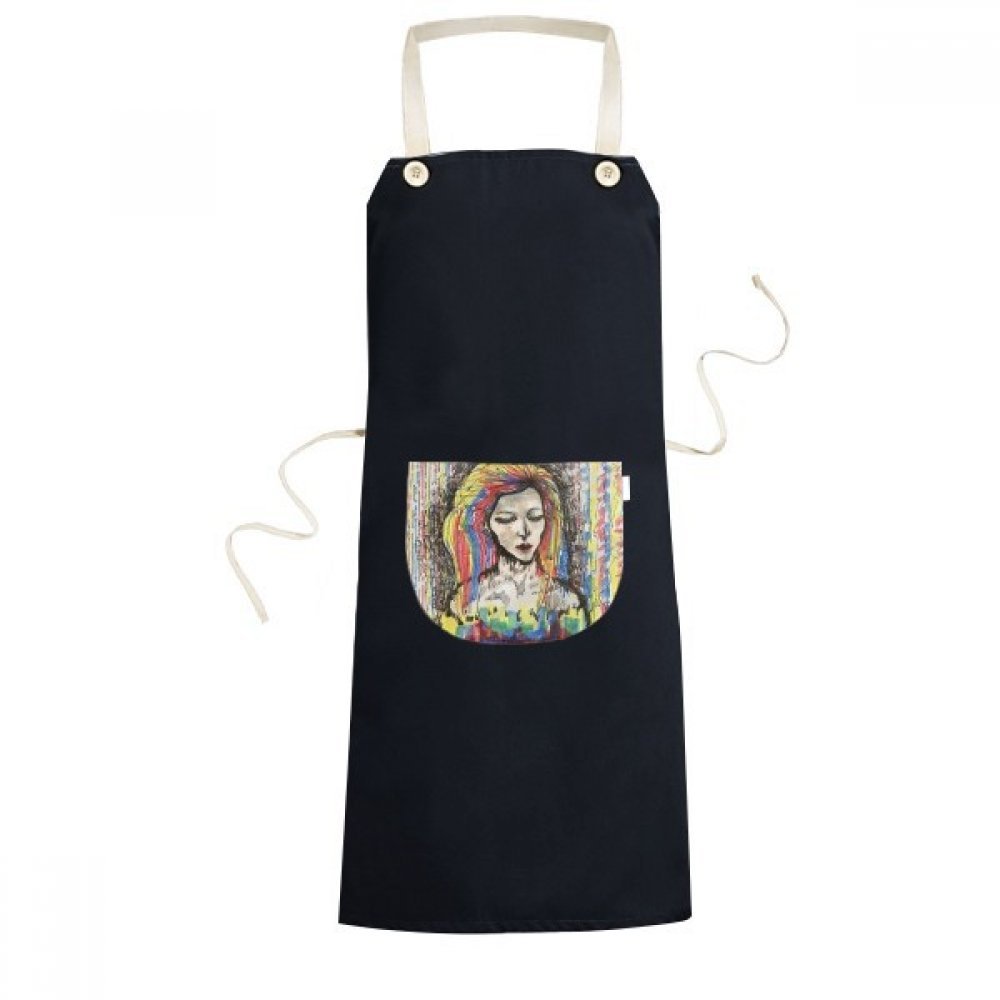 Tablier réglable anti taches noir 70x67cm pour protéger vos vêtements en cuisine