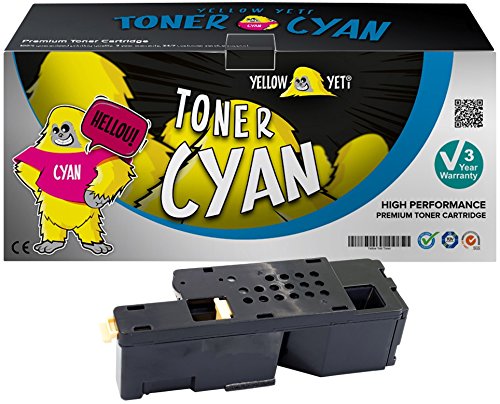 593-11021 (1,400 Pages) Compatible Cyan Toner Cartridge for use with Dell C1765nfw C1765nf C1760nw 1250c 1350cnw 1355cn 1355cnw