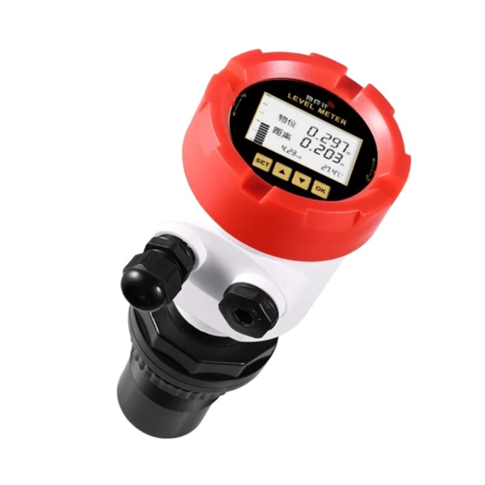 Trasmettitore di livello 'acqua e 'olio con portata 0-3M 0-5M 0-10M, misuratore di livello impermeabile IP65 antideflagrante, sensore di livello a ultrasuoni 4-20mA RS485 | 5m range 4-20ma