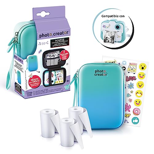 Photo Creator Instant Camera Case, 3 Extra Refill Paper Rolls, Extra Stickers, Shockproof, Protects from Splashes, Store and Protect! - Image 4