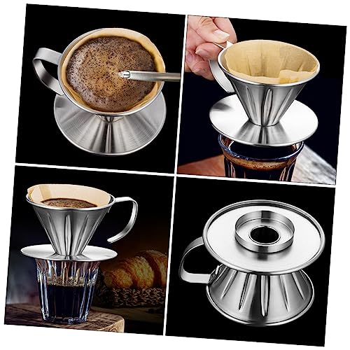 Ustensile de filtration réutilisable en acier inoxydable durable pour café