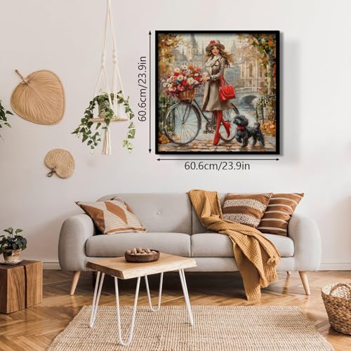 Rompecabezas PICKFORU de elegancia urbana, 1000 piezas para adultos, rompecabezas de mujer vintage, parque natural, desafío difícil miniatura 6
