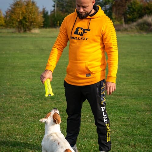 Bull Fit 2in1 Apportierdummy und Beisswurst für Hunde, Schwimmfähig - Robuster Dummy zum Hundetraining, Apportieren und Zerrspiele mit Hund - Wasserspielzeug aus hochwertigem Feuerwehrschlauch