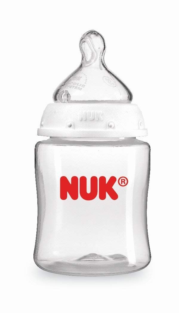 NUK Clear Bottles, 5 Ounce (Pack of 1) Clear /5 Ounce 1 Count (Pack of 1)