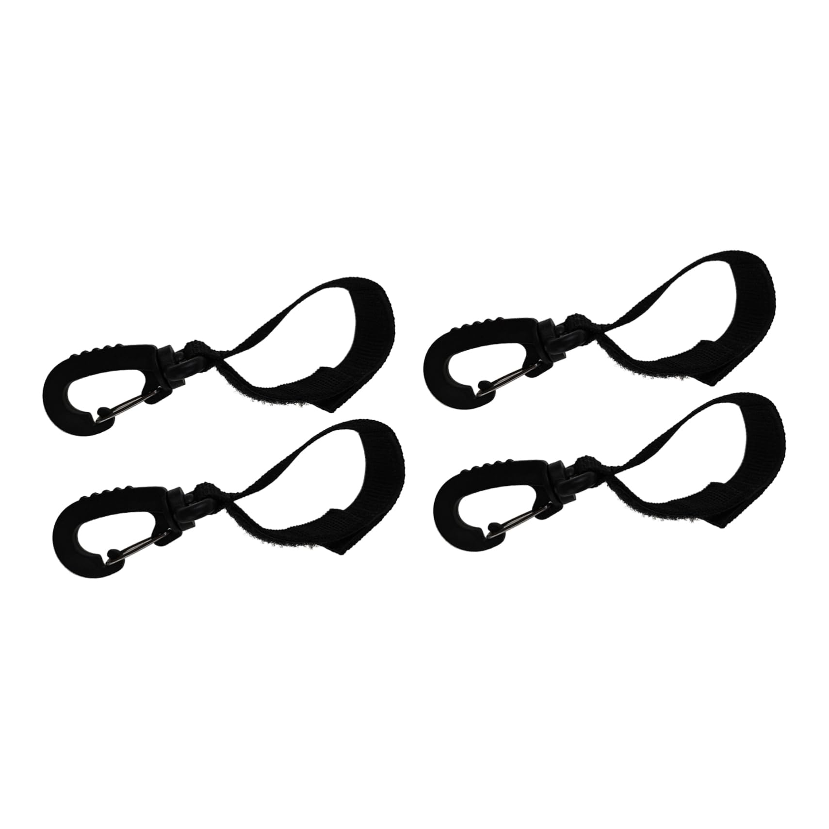 ifundom 4pcs Cart Hook Operated Bassinet Multi Hanger Stroller Wagon Giant Carabiner Flyer Seat Mobility Scooter Canopy Portable Mini Wheels Walker Double Off Road Cart Black Ribbon