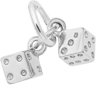 小物 CHALLENGER DICE CHARM Amazon.com: Dice Charm In Sterling Silver, Charms for Bracelets