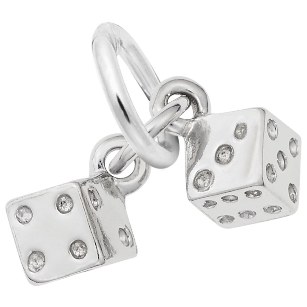 BB　新品同様 SJX BIG DICE CHARM Amazon.com: Dice Charm In Sterling Silver, Charms for Bracelets