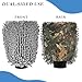 ALAZA Forest Leaf Camo Camouflage Car Wash Mitt Scratch Free, 2 Pack Absorbent Microfiber/Chenille Washing & Drying Mitts, M
