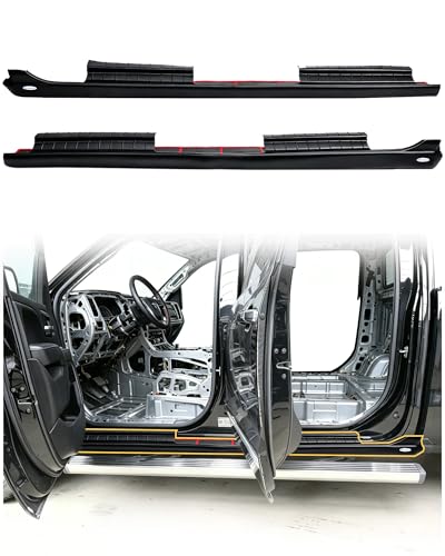 Mountainpeak 2pcs Trail Armor Rocker Panel Cover Fit for 2014-2018 Chevy Silverado & GMC Sierra 1500 Crew Cab 4 Door Rust Side Body Panel