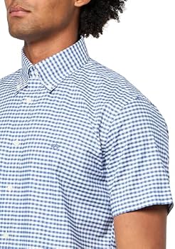 Brooks Brothers Camisa esportiva masculina Oxford de manga curta e