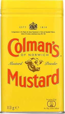 Colmans Dry Mustard 4-Ounce Tins Pack of 4 by Colmans