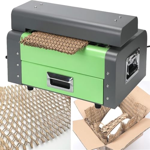 HajMyrdonyx Máquina Cortadora De Cartón Corrugado Expandible 325 Mm, Transforma El Cartón En Material De Embalaje. Máquina para Fabricar Papel De Embalaje Tipo Panal. Cartón De hasta 6 Mm Espesor