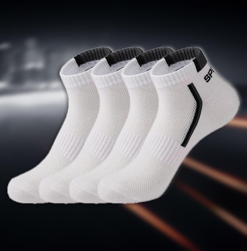 2 Pairs Low Cut Athletic Socks, Stripe Sport Sock, Knitted Anti Odor, Comfy & Breathable Sport Socks, For Daily And Outdoor