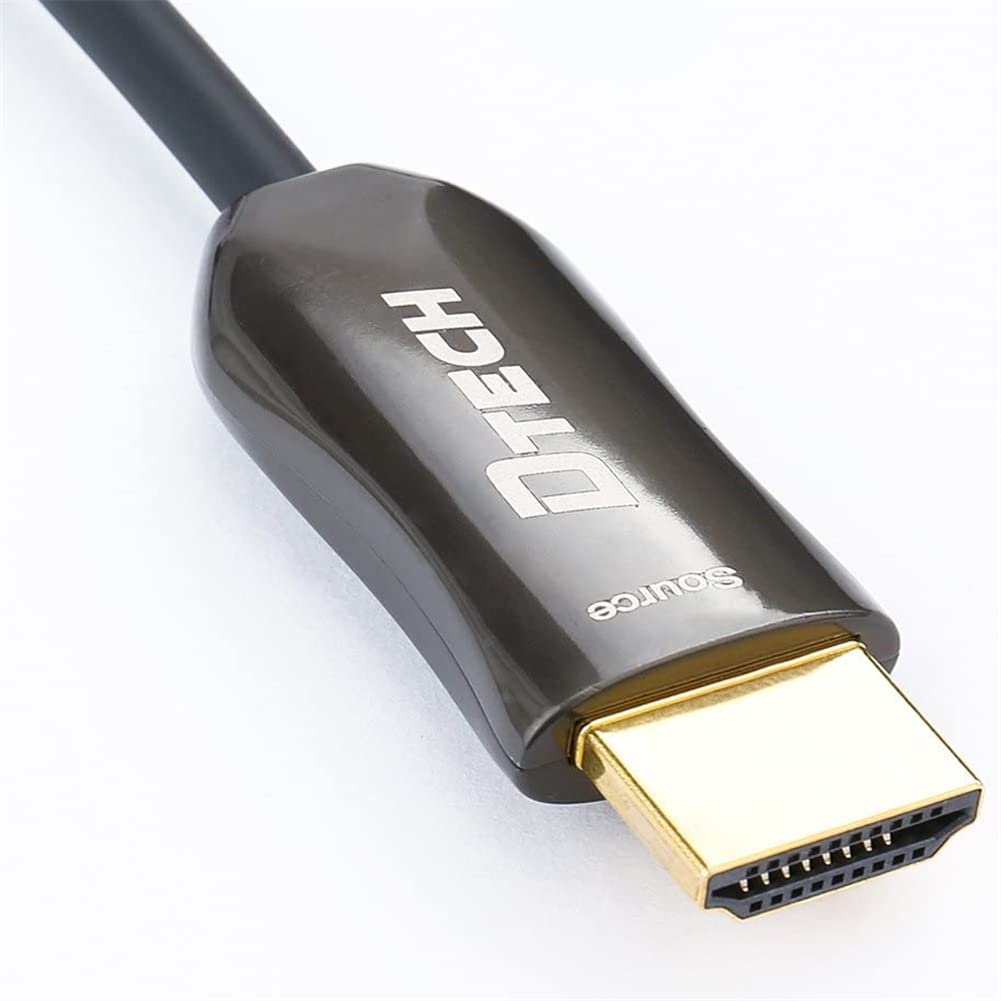 DTech Cavo HDMI sottile in fibra ottica 2.0 UHD 4K 60Hz 18Gbps da parete per proiettore Ultra HD Gaming Monitor (328ft)