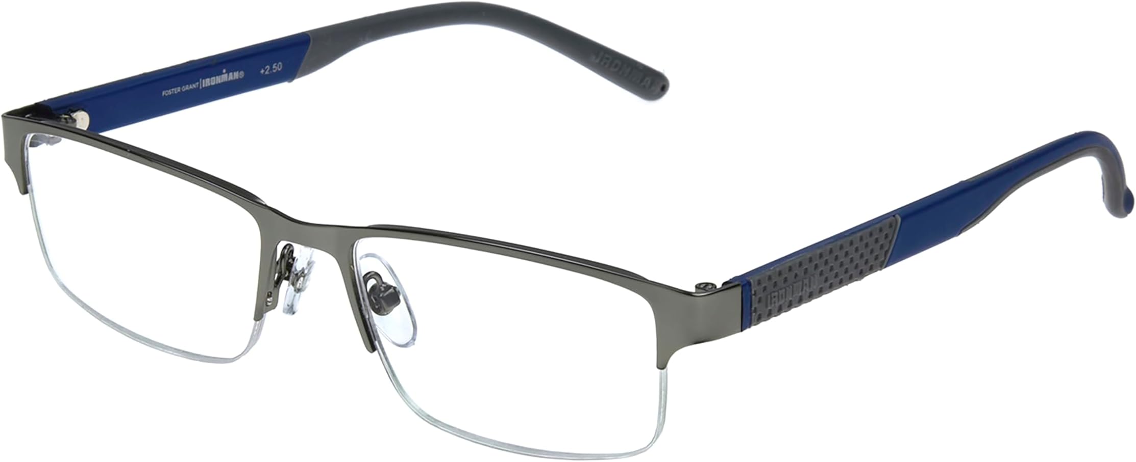 IRONMAN mens Momentum Rectangular Reading Glasses
