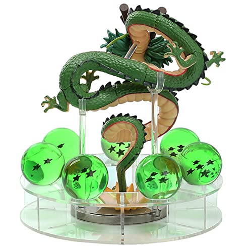 Zbsazlat Resin Shenron Figure Shenlong Statue Set Mountain Shenron Action Decor For Display Business Birthday Home Decoration (A) #TOP2