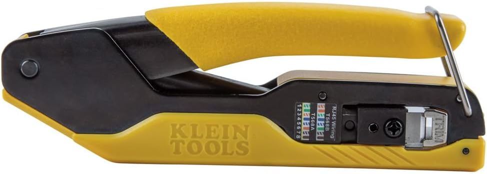 Klein Tools VDV226-005 Compact Modular Data Cable Crimping Tool, for Pass-Thr...