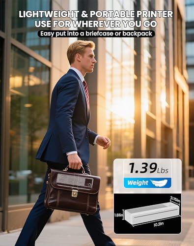 Imprimante thermique A4 compatible Android iOS pour impression papier A4 portable - 2