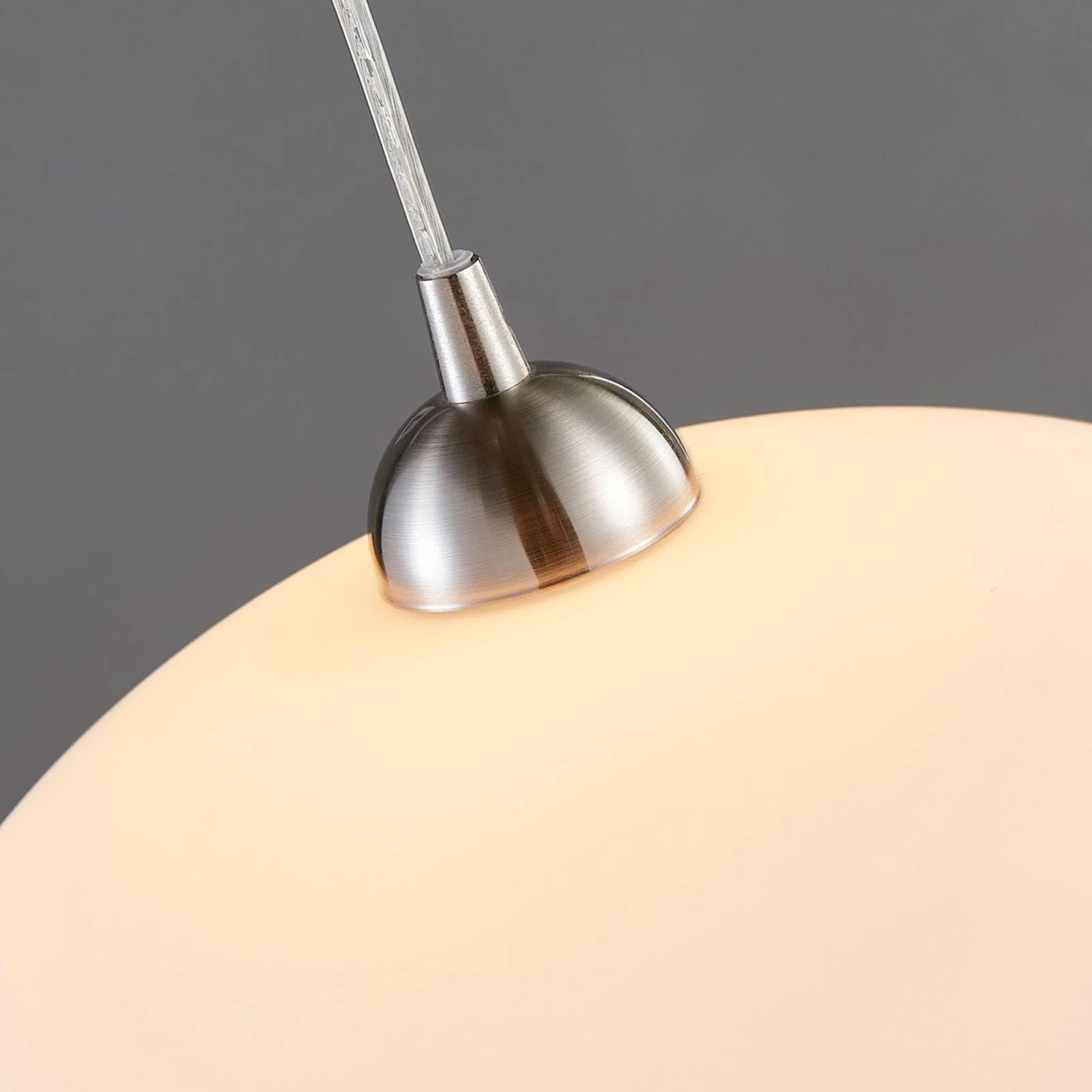Lindby Esstisch Pendelleuchte Glas Metall, Hängelampe 1 flammig Hängeleuchte für Esszimmer Wohnzimmer Küche Esstischlampe Glasleuchte
