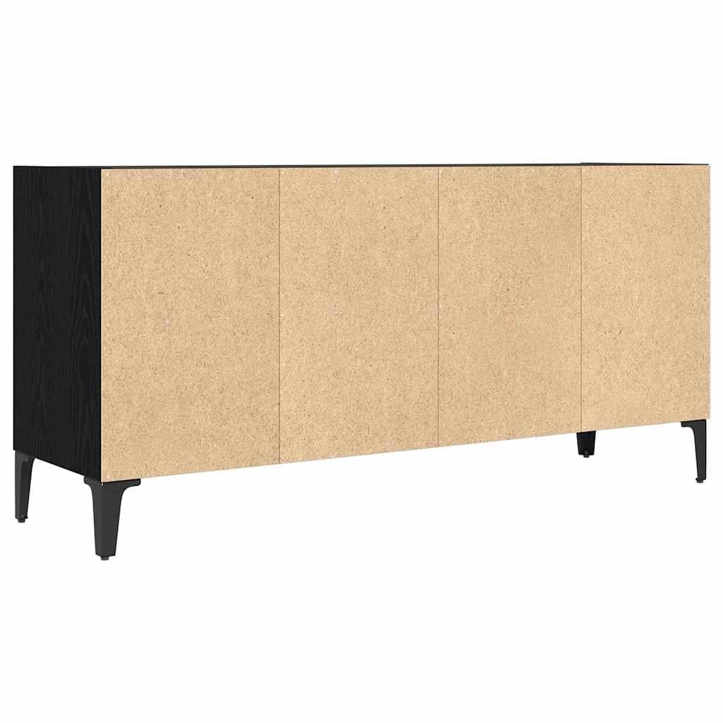Ensemble Meuble TV Noir en Bois d’ingénierie 103,5 x 30 x 50 cm avec Rangement Mural, étagère et Niche pour Salon séjour Chambre, Support Console multimédia Audio vidéo