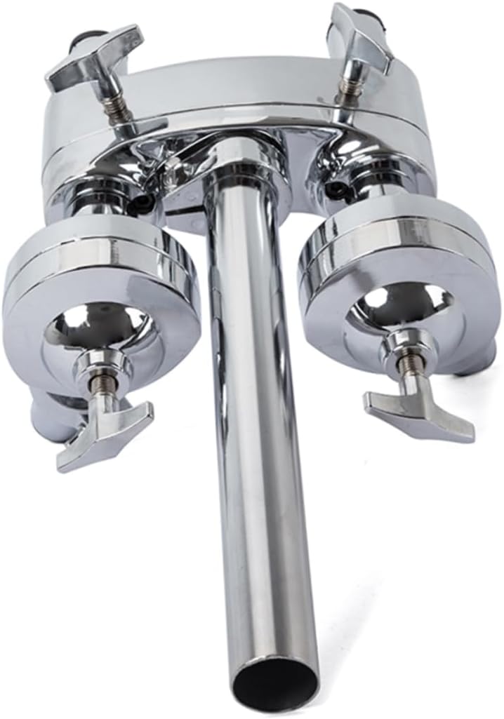 Milisten Double Drum Tom Holder Mount Bracket for Jazz Drum Set Support Lightweight Easy to Carry