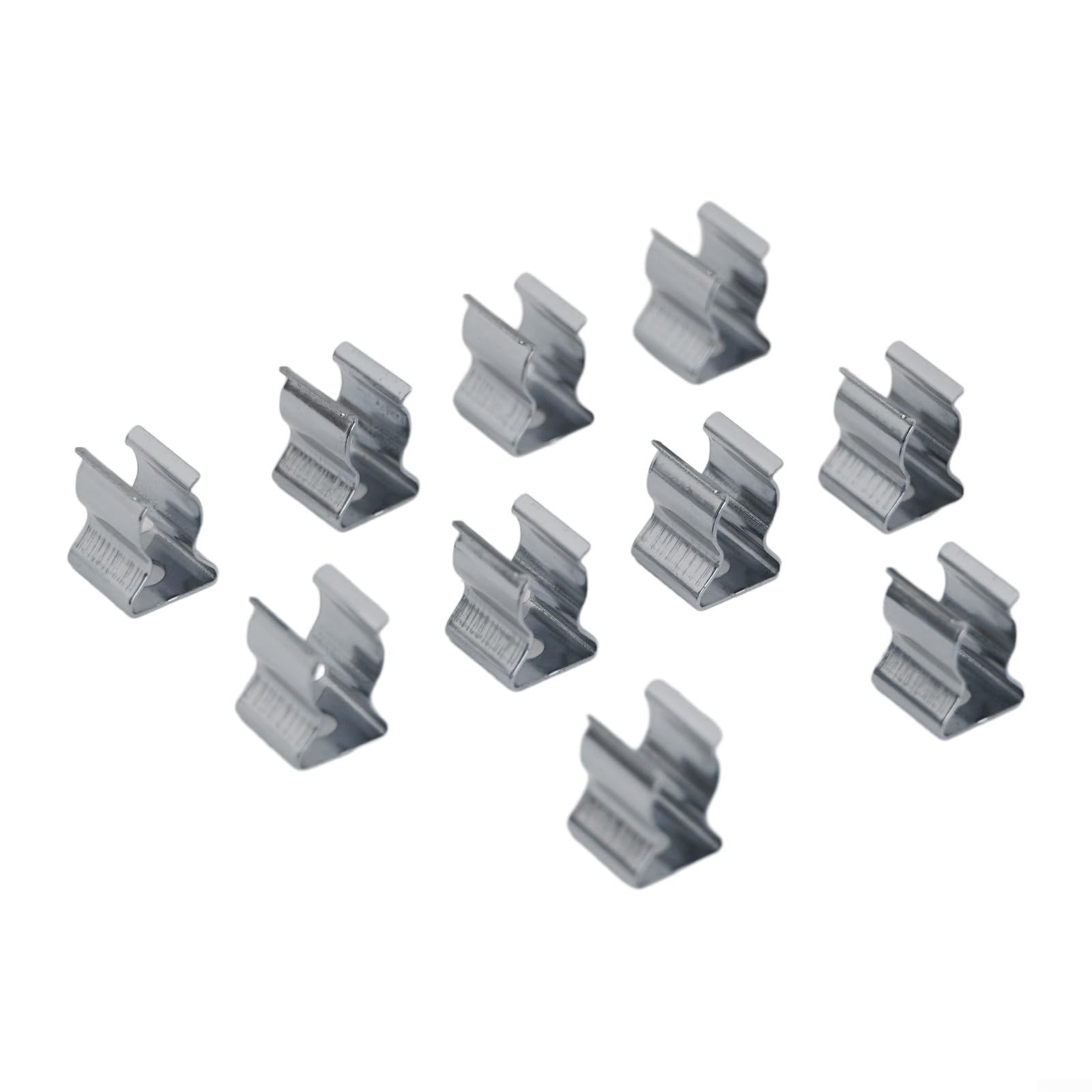 10Pcs Spring Terry Clips, Heavy Duty Open Type Spring Steel Tool Clips, for Garage Storage Cabinets Tool Storage Terry Clip(6mm)