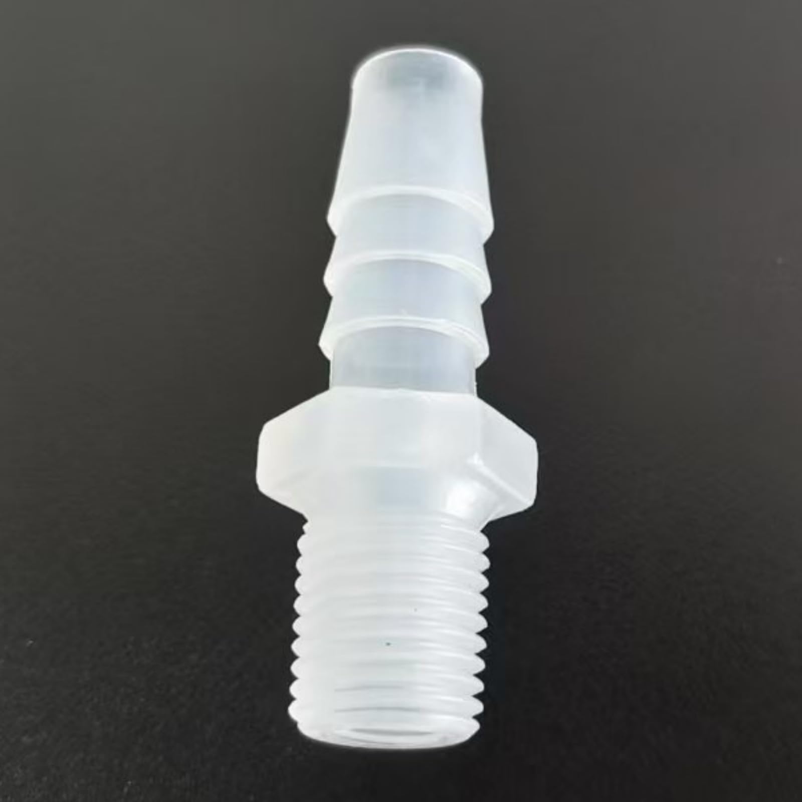 Adaptador de rosca macho de 1/4G, conector de plástico for manguera, conector PP duradero, paquete de 50(3/8inch 9.6mm)