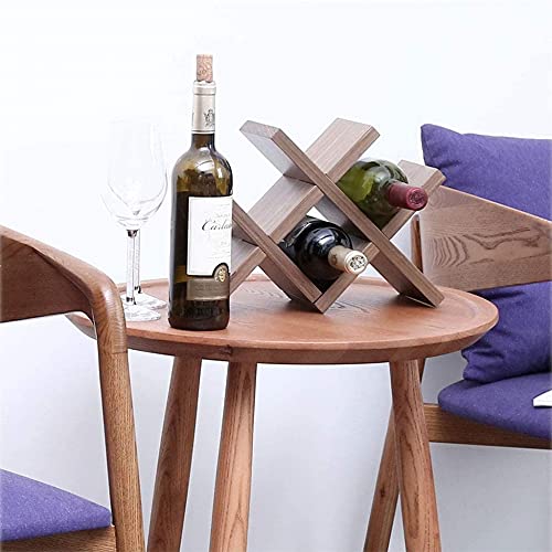 Soporte para botellas de madera maciza miniatura 4