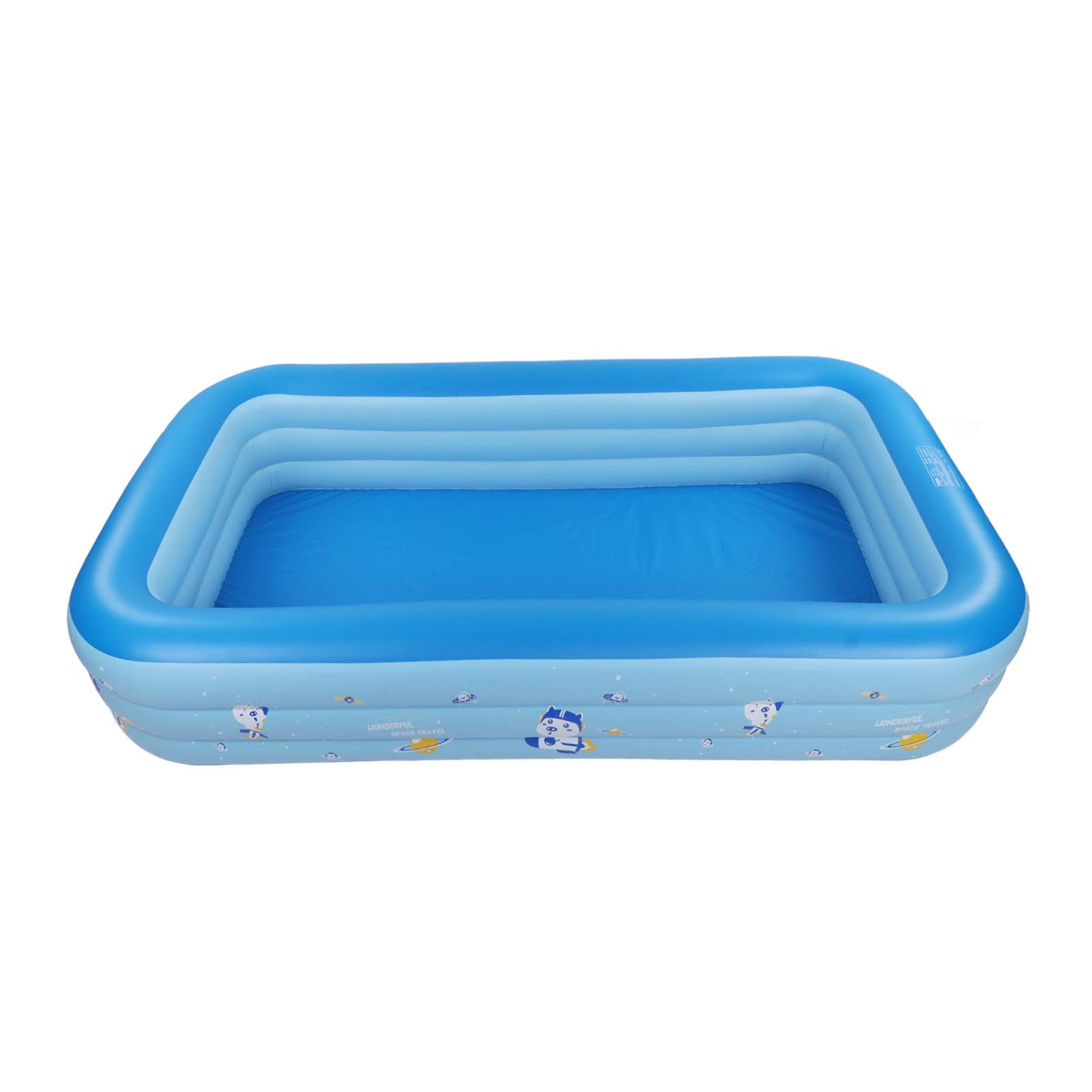 Piscina Inflable PVC Piscina Inflable Engrosada Portátil Piscina Salón Al Aire Libre para Niños Adultos Azul Blanco, 300x175x55cm 118.11x68.90x21.65in, Aprox.7850 g