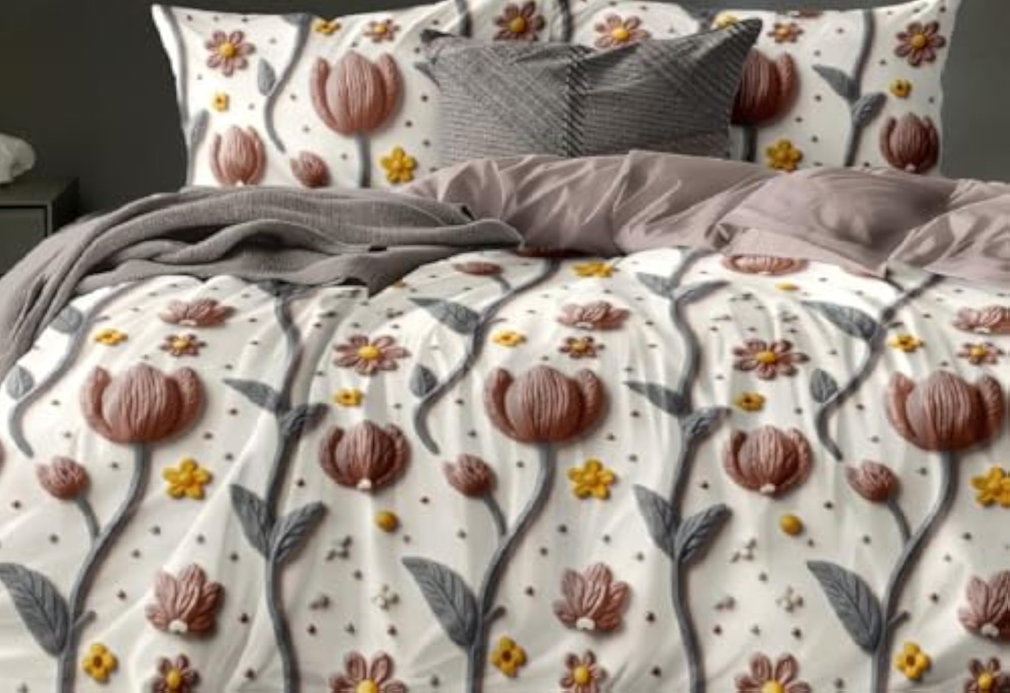 7D Reversible Comforter Super King Size Bedding Set