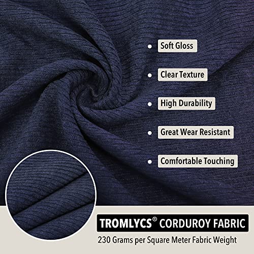 Tromlycs Indoor Rocking Chair Cushion For Rocking Chair Pads Back And Seat Sets With Ties 2 Piece Navy Blue #TOP2