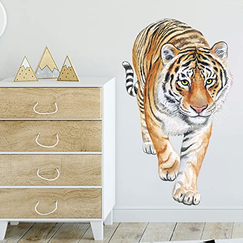Vinilo decorativo Tigre en acuarela removible para pared miniatura 6