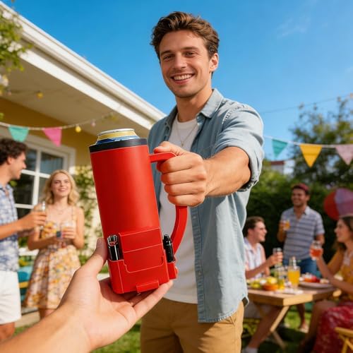 Enfriador de botellas con ranura y aislamiento térmico de 8 x 4 pulgadas 4