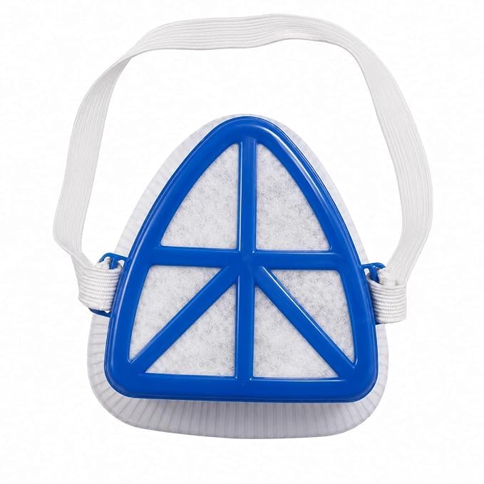 Shakuntla Half Face Respirator Mask with Elastic Strap and Filter | Dust Protection, Reusable Design, Adjustable Strap, Blue Filter Frame, Safety Mask-image-35