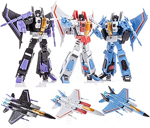 Transformer Toys Transformers Toys Generations War for Cybertron: G1 Starscream Skywarp Thundercracker 3- Pack Flying Team 3rd Party Action Figure for Kids Birthday Gifts for Boys Girls Transformer Toys Transformers Toys Generations War for Cybertron: G1 Starscream Skywarp Thundercracker 3- Pack Flying Team 3rd Party Action Figure for Kids Birthday Gifts for Boys Girls