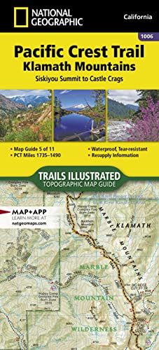 Pacific Crest Trail: Klamath Mountains Map [Siskiyou Summit to Castle Crags] (National Geographic Topographic Map Guide, 1006)