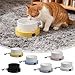 Heated Water Bowl for Pet, 300ml Thermostatic Control Heated Dog Pet Bowl, Warm Anti-Freeze Thermal Bowl for Indoor Outdoor Cats with 5Ft Chewproof Cord, Warm Drinkable Water for Dogs Cats