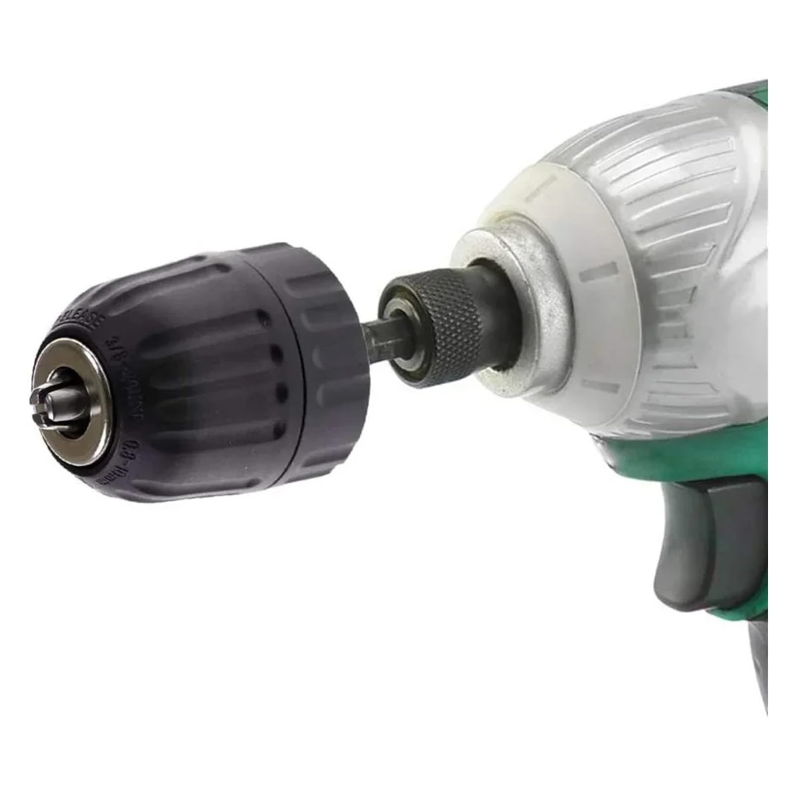 Precyzyjny bezkluczowy konwerter uchwytu wiertarskiego 3/8" - Adapter do szybkiej wymiany gwintu 24UNF Chwyt SDS-Plus 1/4" Hex(1PC(0.3-3.6mm))