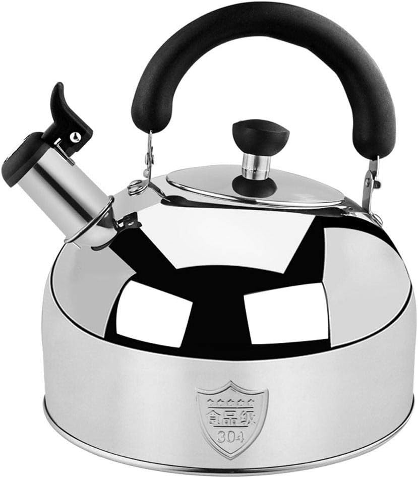 Stainless Steel Whistling Tea Kettle, Large Capacity The Perfect Stovetop Boilers, Powerfully Conductive Boiling Container For Your Home, Dorm, Office Or Apartment