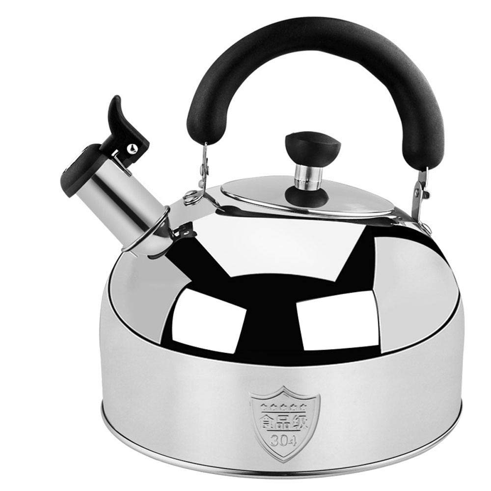 Stainless Steel Whistling Tea Kettle, Large Capacity The Perfect Stovetop Boilers, Powerfully Conductive Boiling Container For Your Home, Dorm, Office Or Apartment