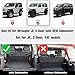 Floor Mats & Cargo Liner Fit for Jeep Wrangler JL 2018-2025 2026 4 Door Gas Only Sahara Rubicon with Subwoofer (Non JK/4XE/Hybrid) All-Weather Mats for 1st, 2nd Row and Trunk Full Set Car Floor Liners